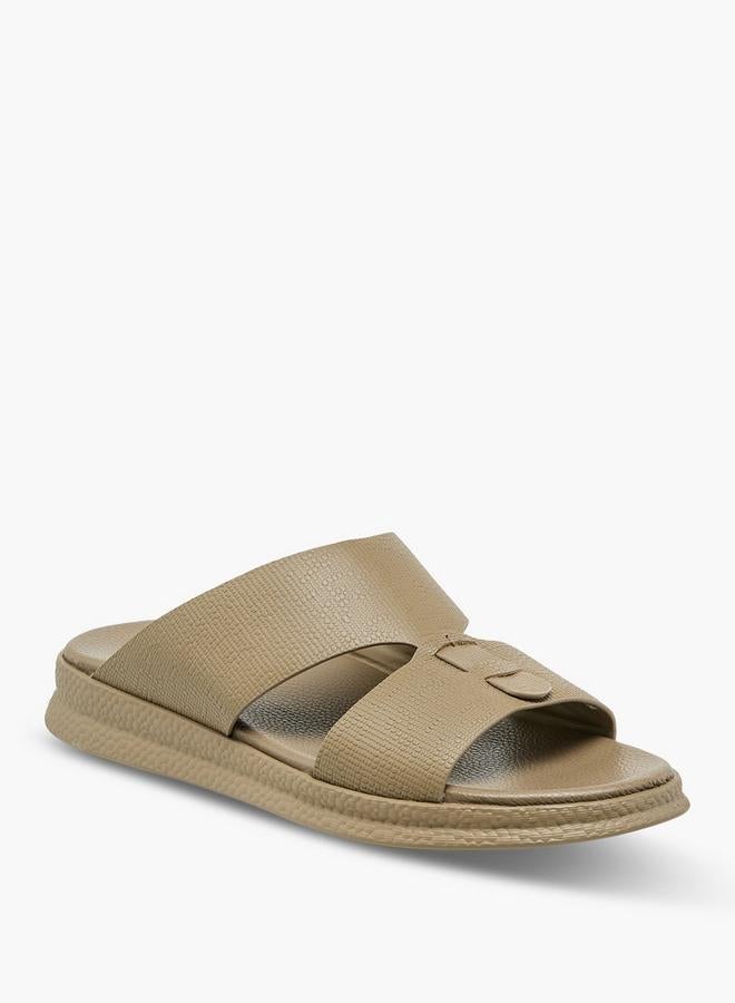 لو كونفورت صنادل رجالية مريحة بتفاصيل إبزيم مجموعة رمضان - Image 3